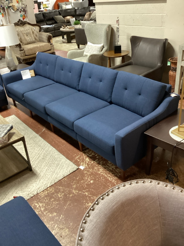 The Nomad King Sofa in Navy Blue 111" W x 111" D x 33 4YVU8R2L