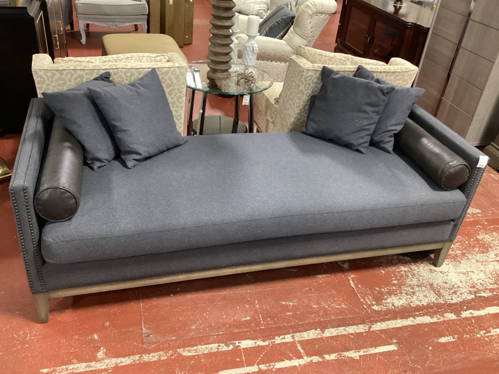 Four Hands Mercury Double Chaise Lounger, Grey 82x32x28
