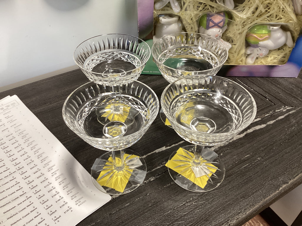 Waterford Maeve Crystal Champagne 4 5/8" Set of 4