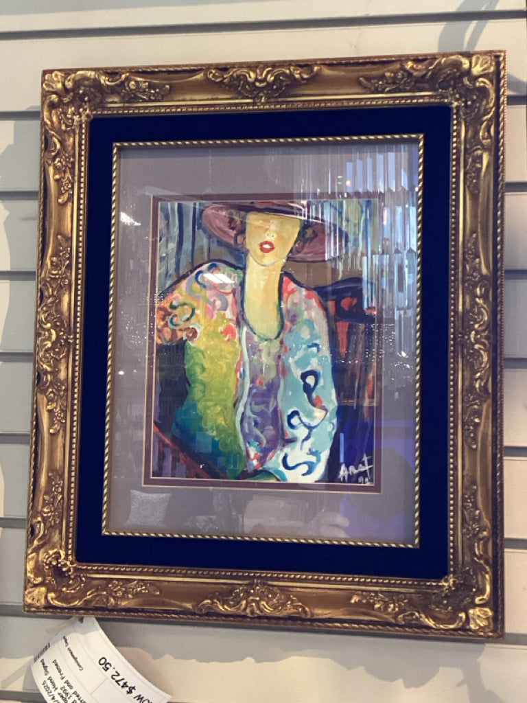 Original Acrylic on Paper Hand Signed by artist and dated 1992