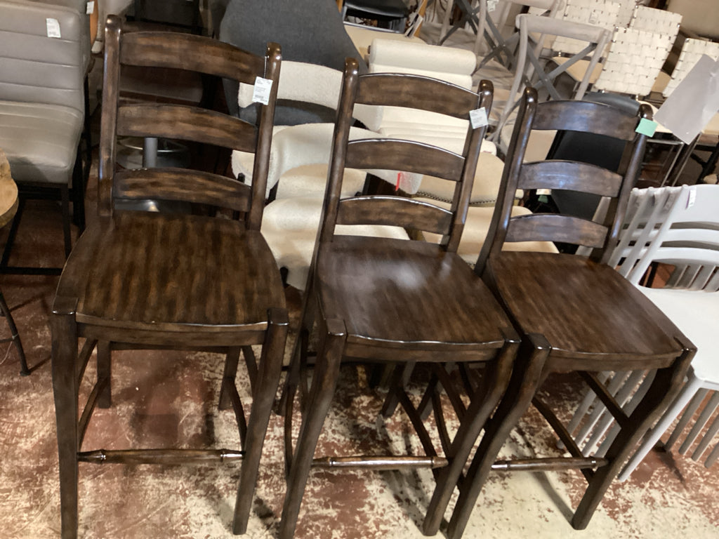 Pottery Barn Ladder Back Bar Stool (Set of 3) 19x18x30