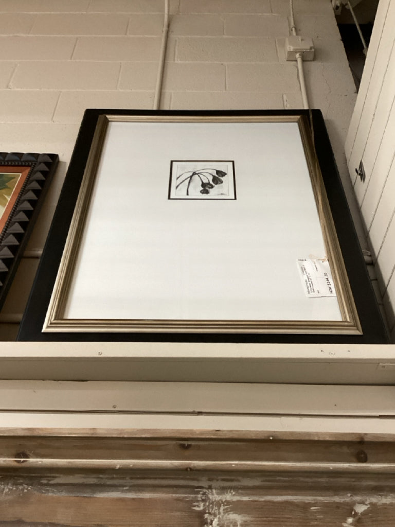 Uttermost Botanical Print Black & Gold Framed 32" X 41"