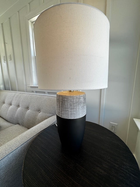 Surya Winnie Lamp; blk/grey; 26â€