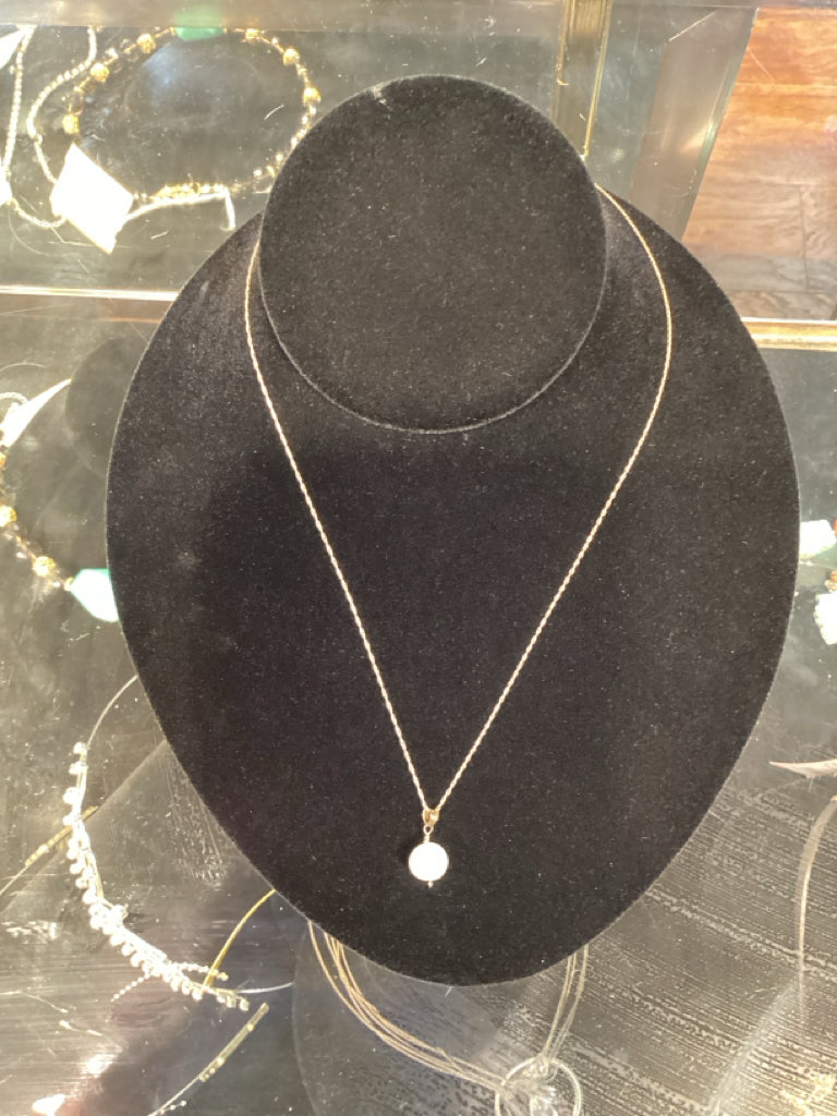 14K Freshwater Pearl Pendant Necklace