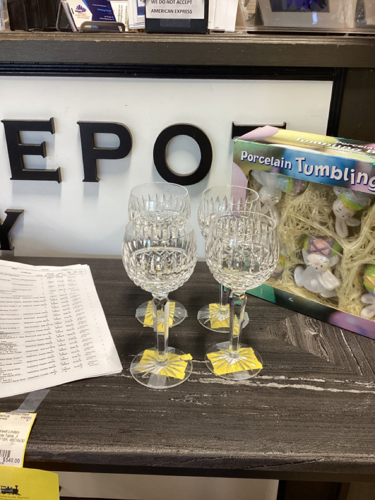 Waterford Maeve Hock Wine Crystal 7 1/2" Set of 4