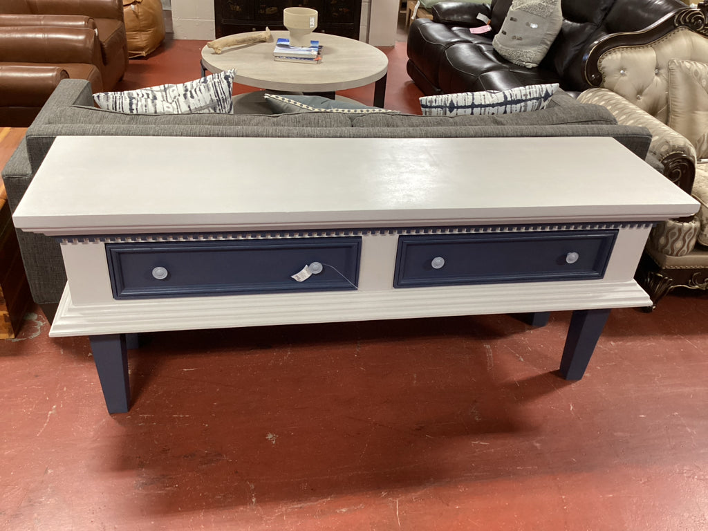 Arte Forma Sideboard, Custom Paint, 2 Drawer 72x20x30.5