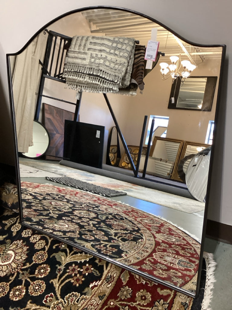 Four Hands Jacque Mirror in Gunmetal 38x40