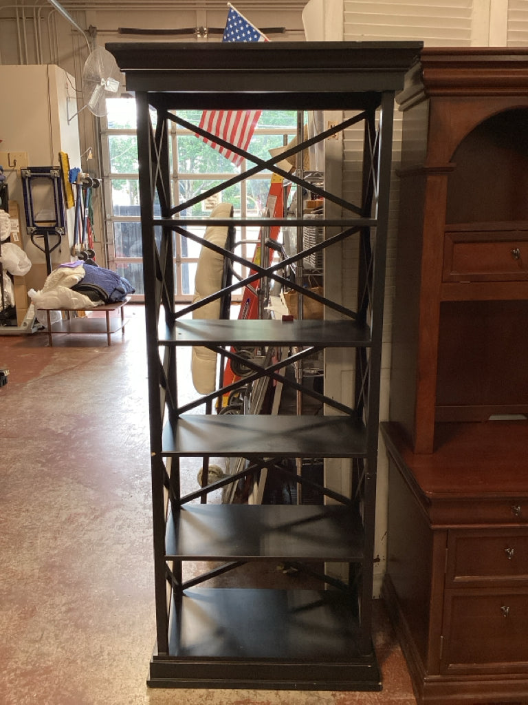 Ballard Design BLACK Bourdonnais Bookcase 28x78x15