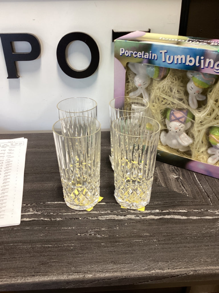 Waterford Maeve Crystal Highball Glasses Set of 4