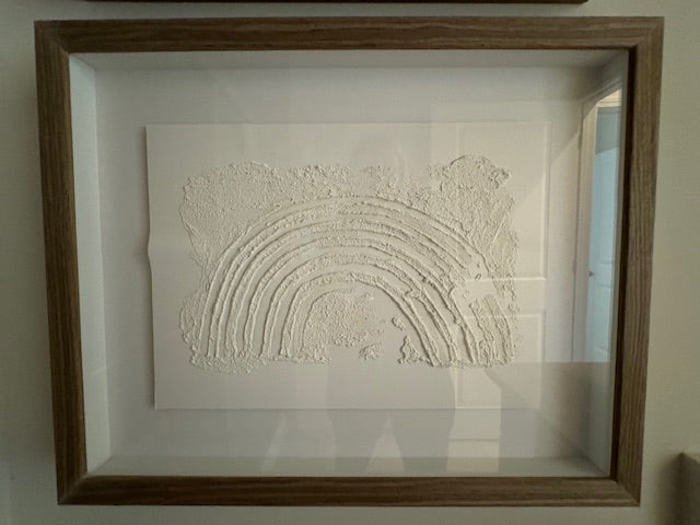 White Shadow XXII framed artwork by Danielle Davis; 16.75x20.75