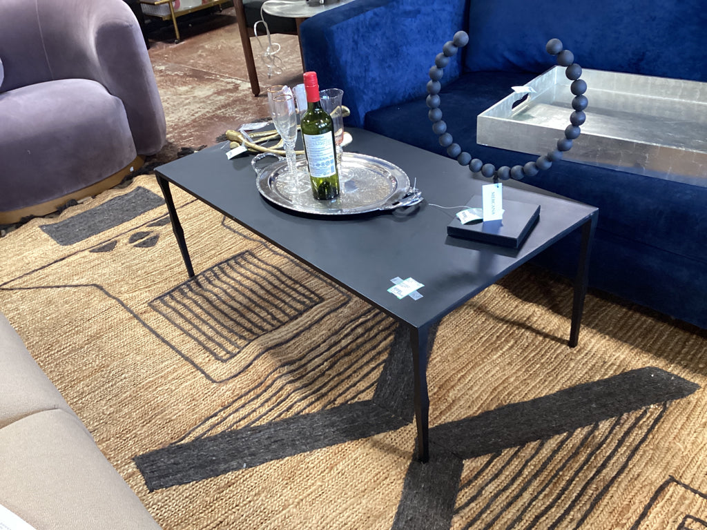 Mercana Timothy 42.0 X 22.0 X 15.5 Ebony Black Iron Coffee Table 69256