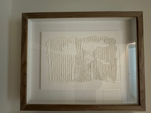 White Shadow XXIV framed artwork by Danielle Davis; 16.75x20.75