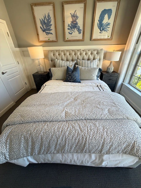 QUEEN Eastern Accents Hugo Speckled Bedding Set (comf+2pillow,2Euro)