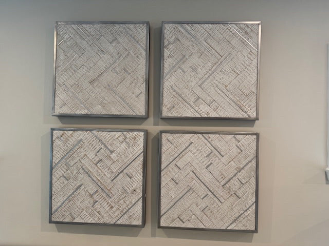 "Uttermost Redondo Coastal wood wall decor; 24â€; silvered frame
"260