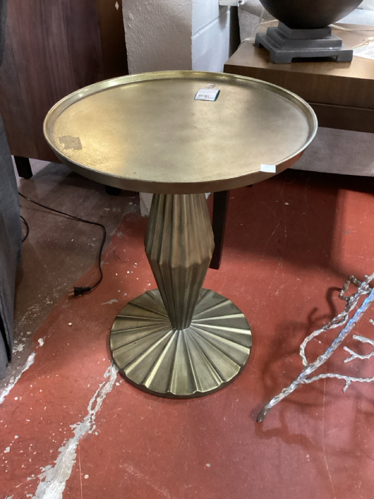 Ballard Design Nadia Side table / champaign gold 18 x 24