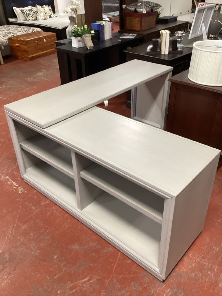 Universal Broadmore Pelhanm Swivel Desk 60 in. x 65.9 in. x 30 in