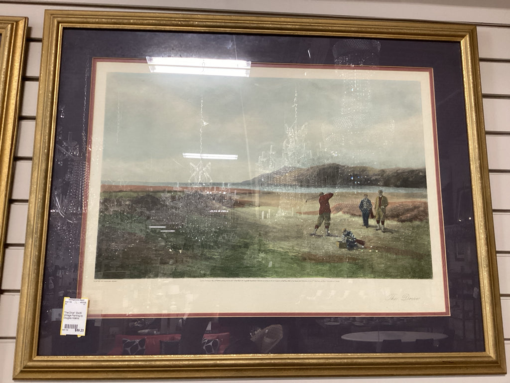 "The Drive" 33x26 Vintage Painting by Douglas Adams