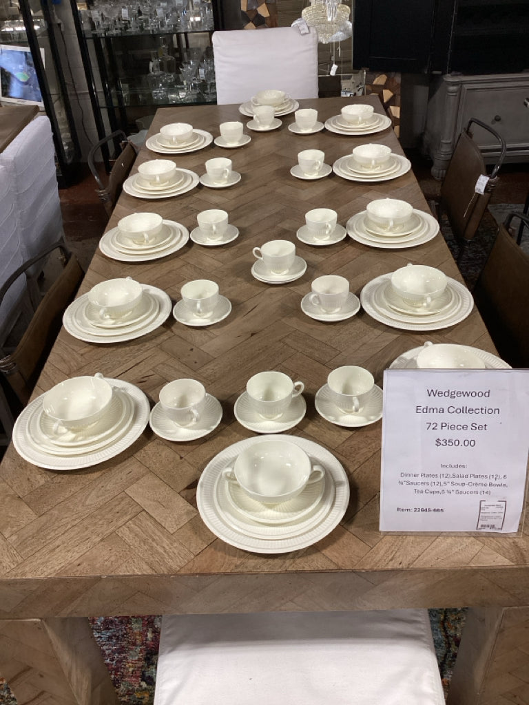 Wedgewood Cream Edma China SET (73 Pieces)