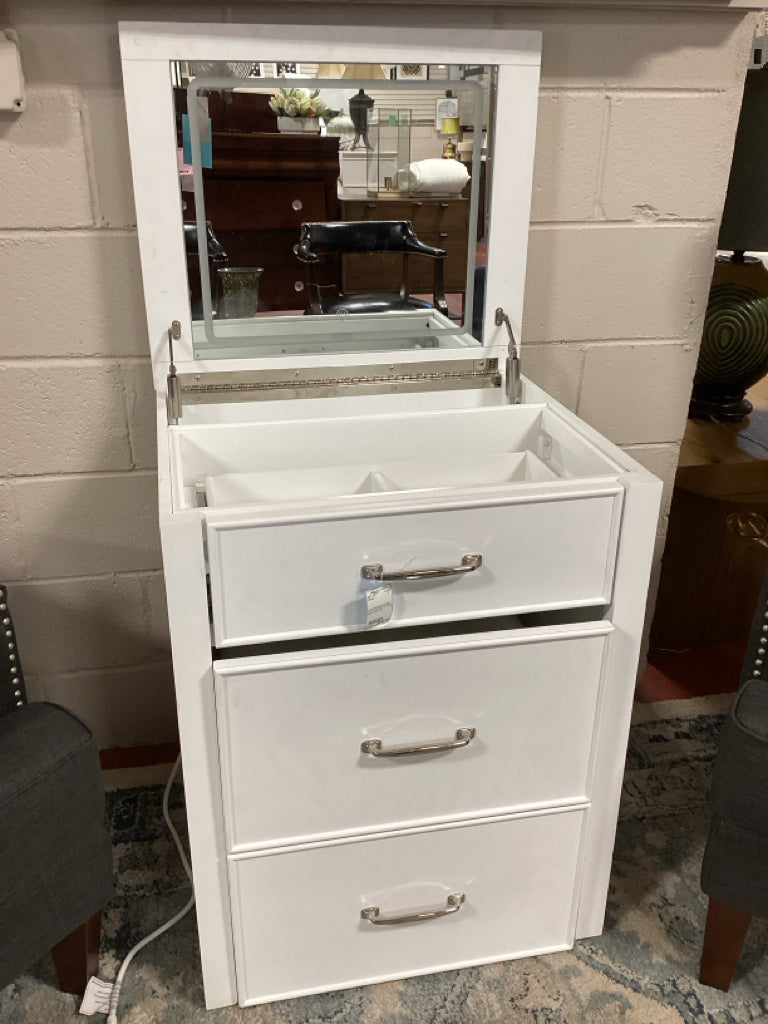 Universal Broadmore Odessa Lift-top Vanity with LED Lighted Mirror 24.2 in. x20