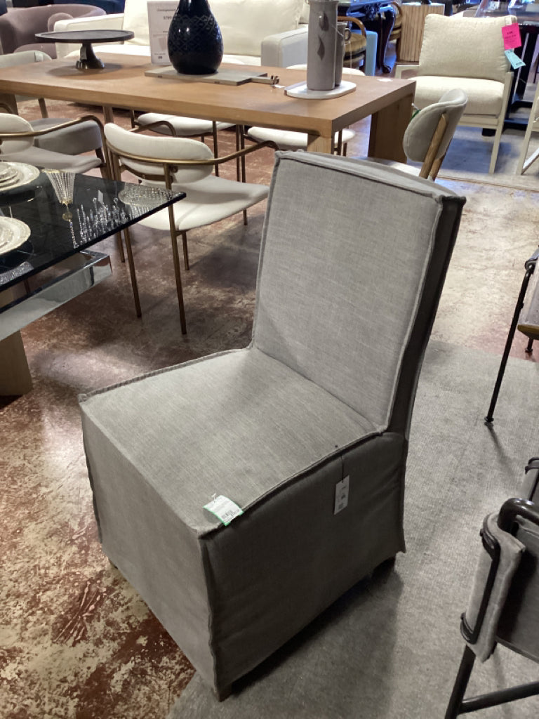 Mercana Elbert I Grey Fabric Slip-Cover Dining Chair 68189 2B9CUYTN