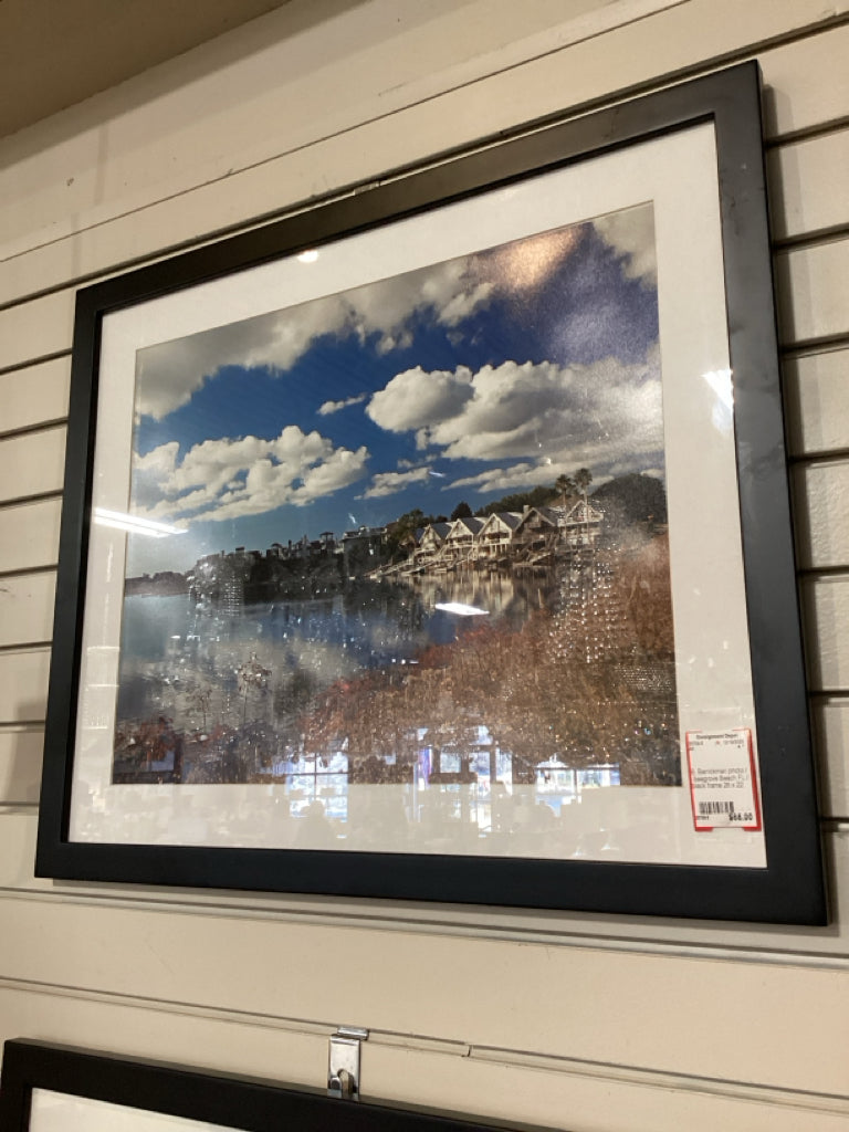 B. Barrickman photo / Seagrove Beach FL / black frame 26 x 22