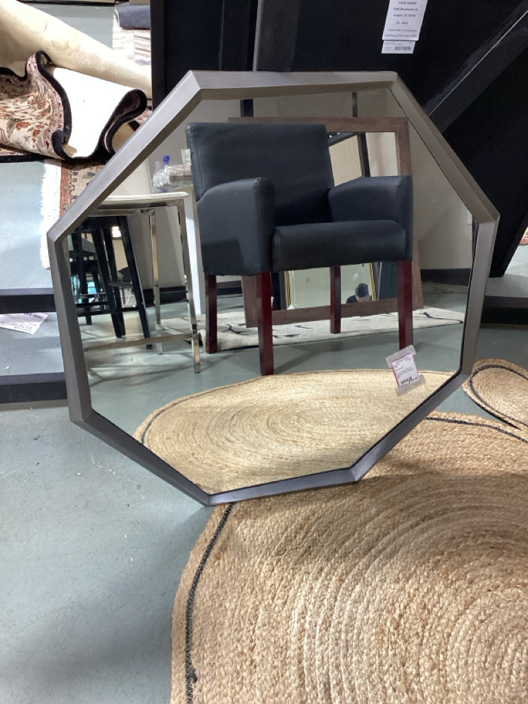 Four Hands Mirror / pewter tone octogon 28"