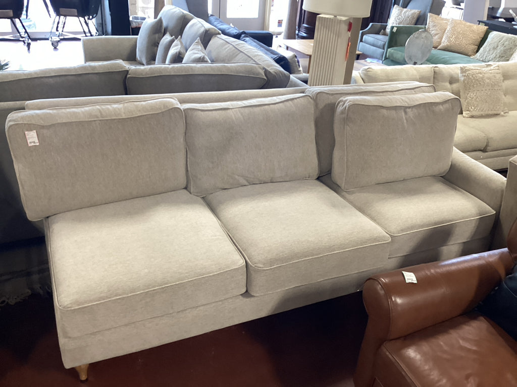 Havenly Fabric Neutral 90" Left Arm Sofa