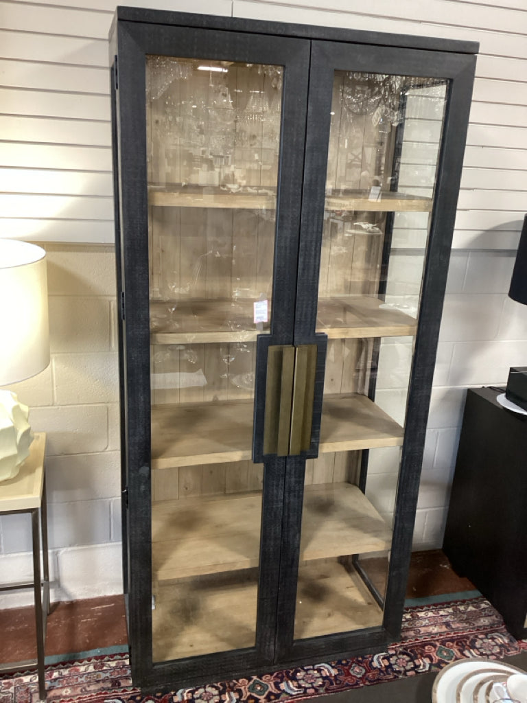 Classic Home Larson Solid Wood Tall Cabinet 38x18x82