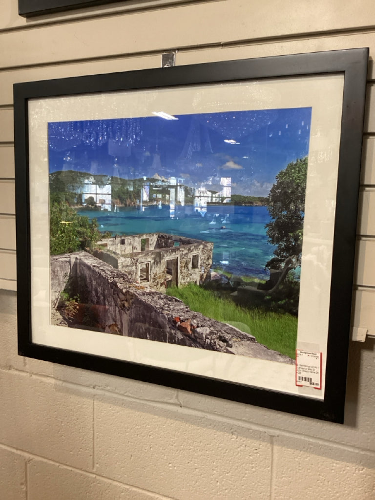 B. Barrickman photo / Lameshur Bay St John / black frame 26 x 22