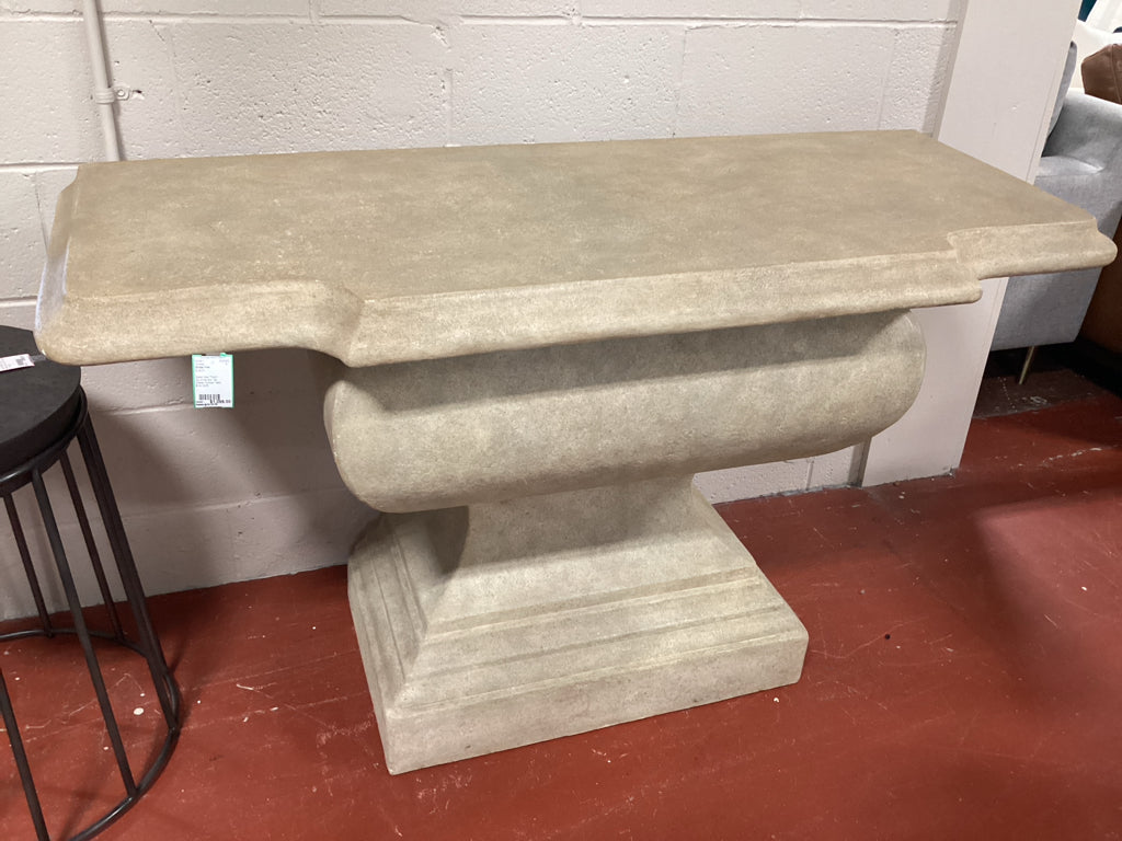 Global View "Reach Out of the Box" Blk Granite Console Table 40.5x12x35