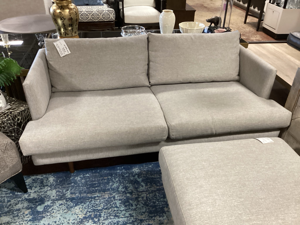 Article Burrard Loveseat in Seasalt Gray Fabric 67"W x 35"D x 26"H
