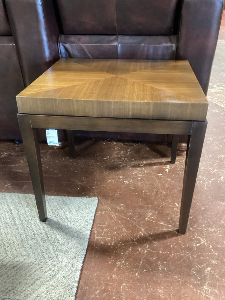 Mitchel Gold End Table/ 21.5 x 24.5 x 23 high