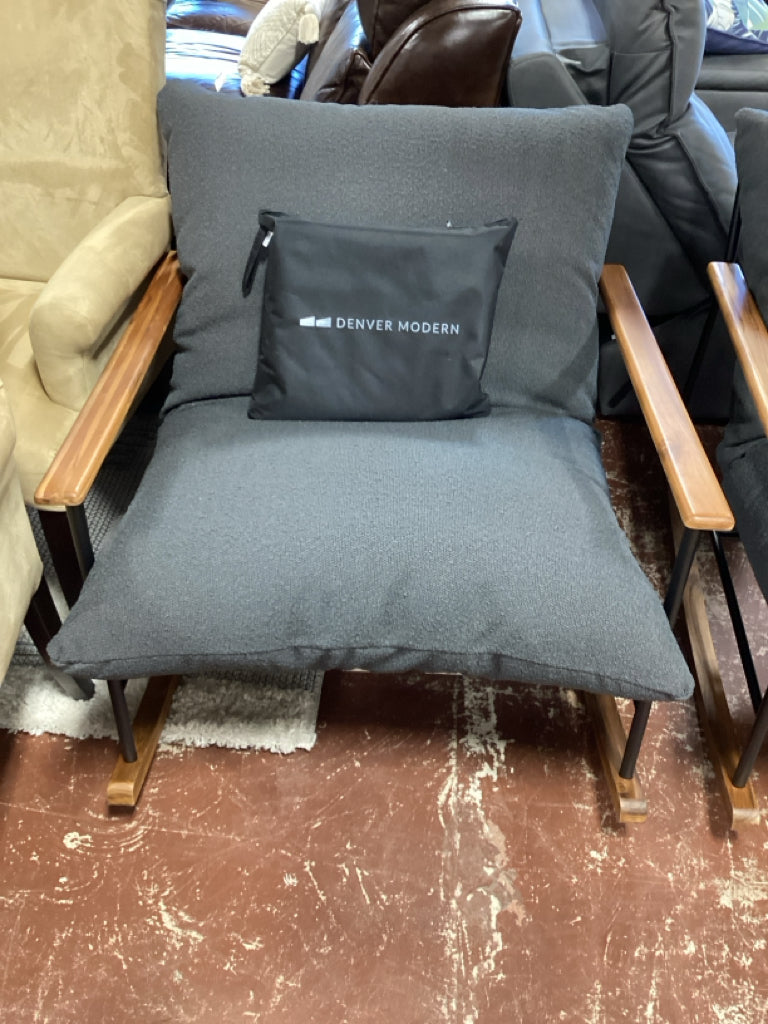 Outdoor Rocker/Slate Boucle w/cover30.2"Wx40.75"Dx31.75" 9FG8KP9M
