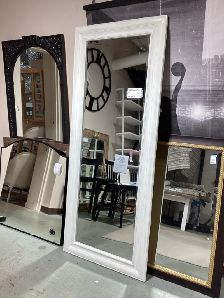 Mirror/ floor mirror / white frame 81 x 33