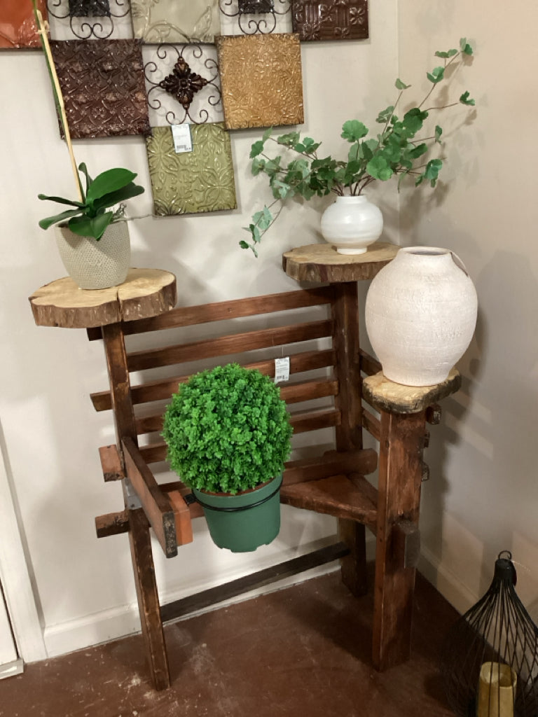 Rustic Reclaimed Wood Plant Stand 33 x 19 x 39