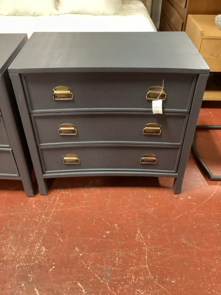 McGee & Co Mackenna slate blue 3 drawer Nightstand 30 x 18 x 28