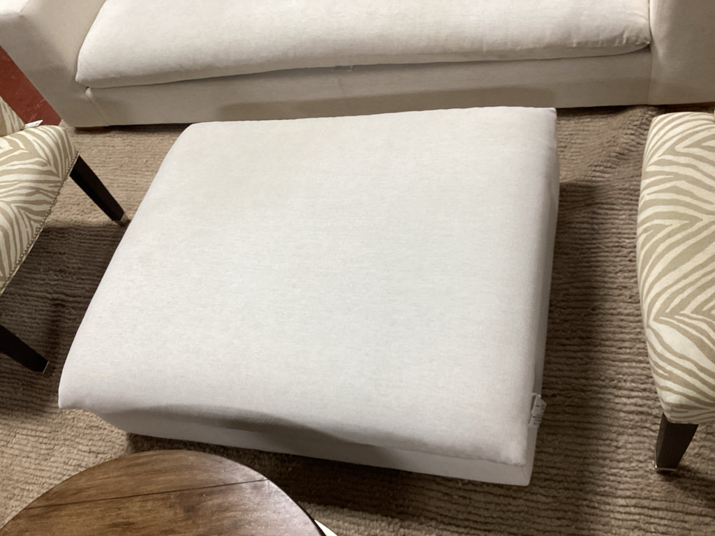 CB2 Deseo One Cushion Sofa in Nomad Snow Performance Fabric 94"W x 44"D x 23"H