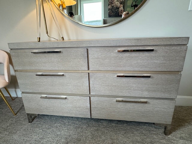Universal Furniture, Axis Drawer Dresser, grey, 6 drawers, 56x34x18