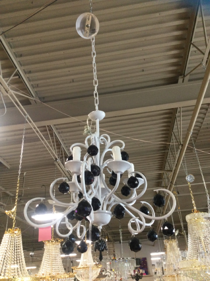 Metal White Chandelier