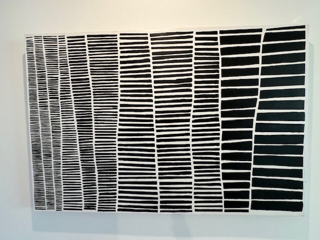 Giant Art Stripe Block Art Framed Hand Stretched  Canvas 40x60