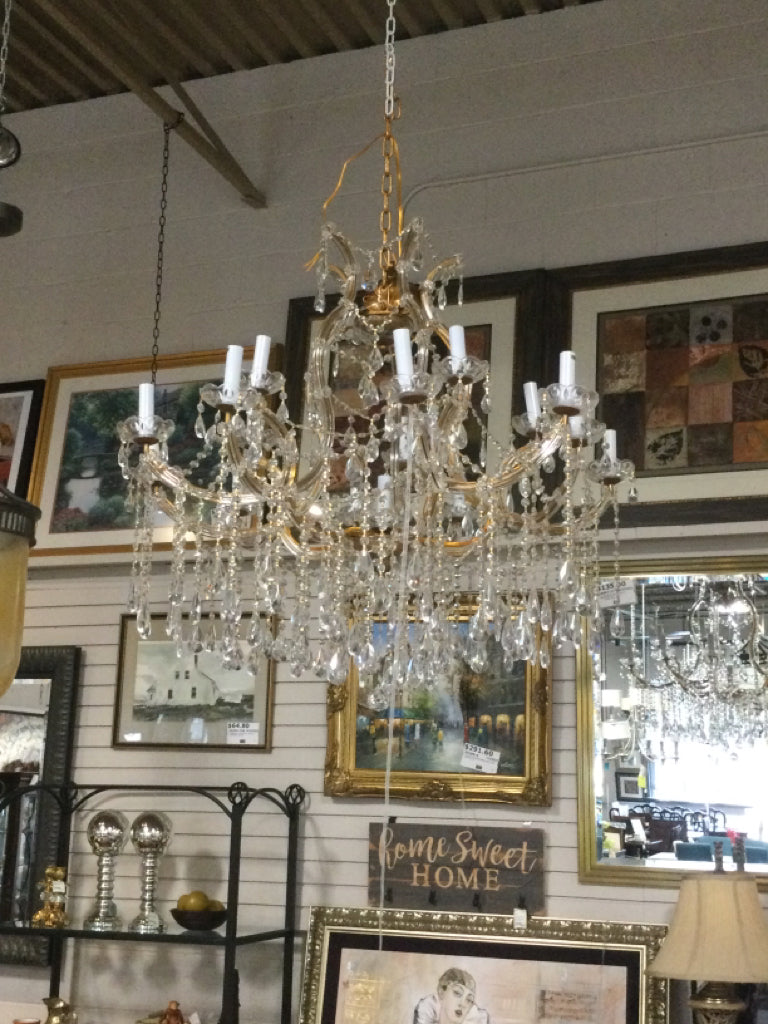 Gold Marie Antoinette Chandelier 16 Lights 35 x 38 W #5