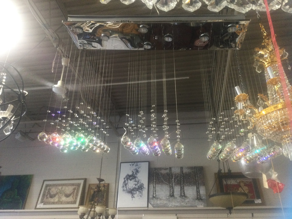 Rectangular Raindrop Crystals 42" x 31 h x12 W Chandelier