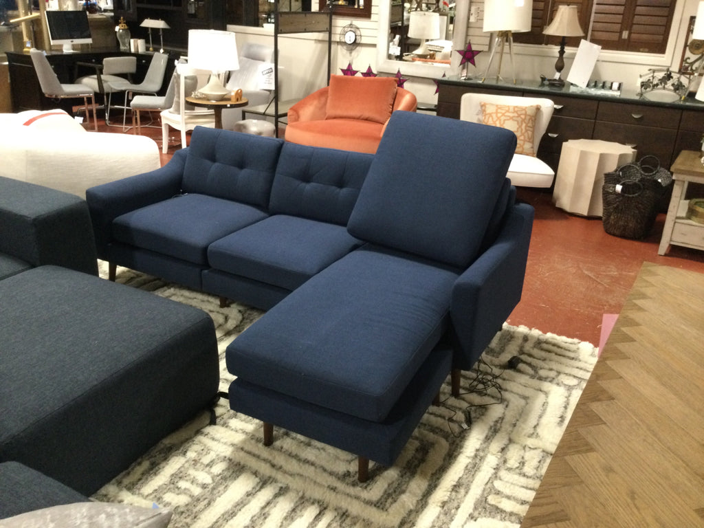 Burrow  The Nomad Sectional Sofa in Navy Blue   86x61x33    26YCJY7H