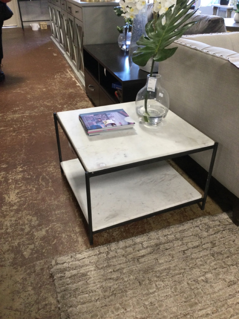Four Hands Coffee Table Marble Top 25c25