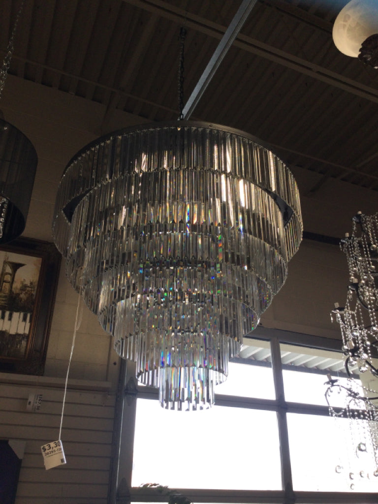 7 Tiered Prism Chandelier 50 x 44