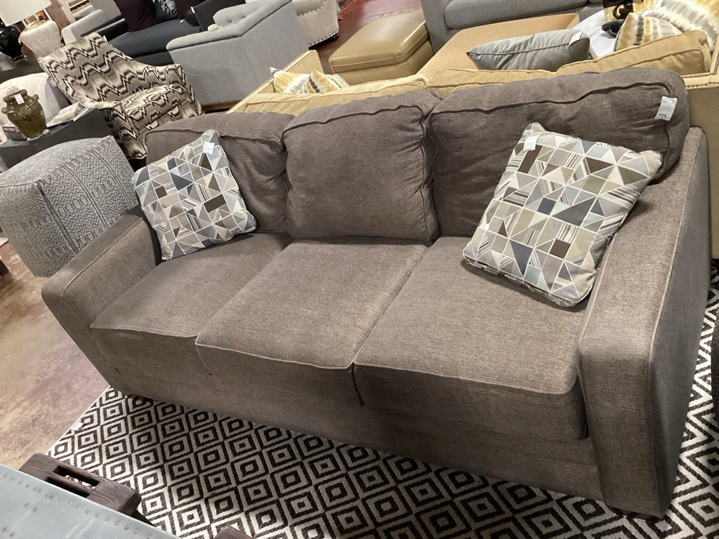 La-z-Boy Meyer Sofa / Heather brown & taupe 84 x 39 x 35 high