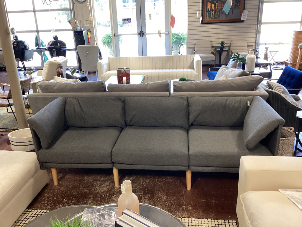 Sofa /Modular grey sofa 93 x 31