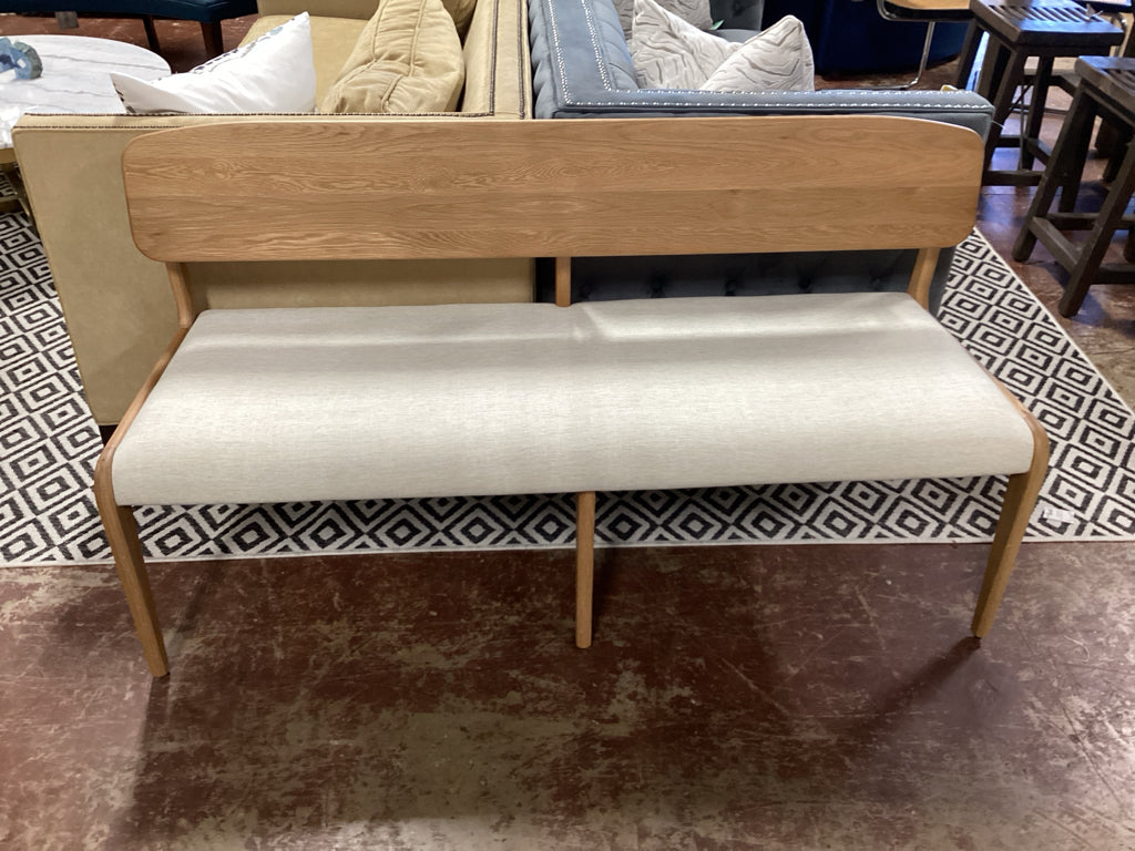 Vincent Dining Bench 59.1Wx23.4"Dx32.3"H  3H29YRA2