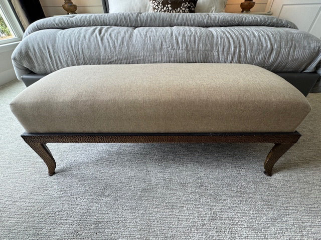 Uttermost Lanrada Upholstered Bench 49x19.5x19.5  "As Found"