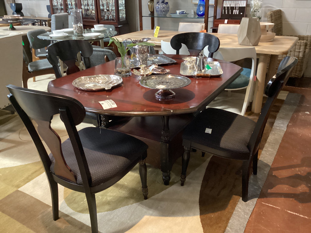 Dining Table 4 Chair Set / hand painted 47" sq OR 60" round with drop lvs